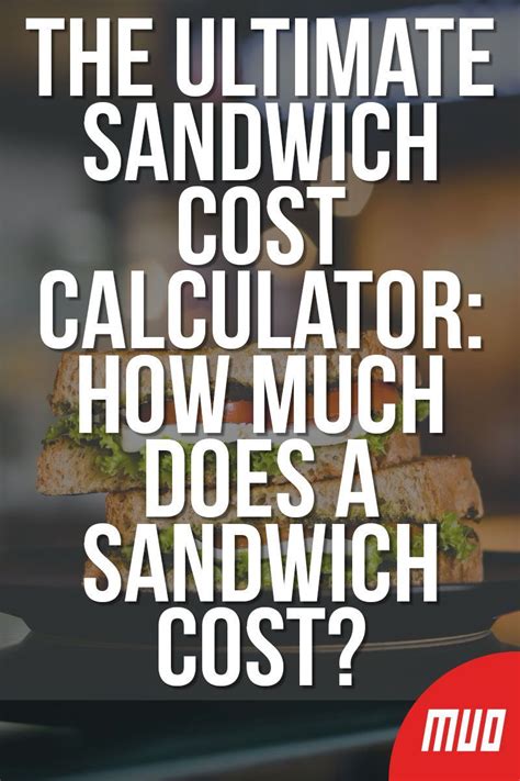 Sandwich Calculator: Explore .